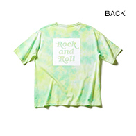 TIE-DYED BIG T / Rock and Roll BOX (Yellow×Green)