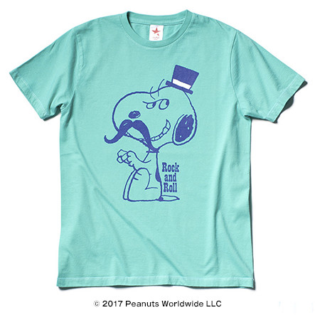 Rock And Roll Snoopy Tm 02 Green Tシャツブランド Rockin Star ロッキンスター Peanuts Worldwide Llc ピーナッツ スヌーピー