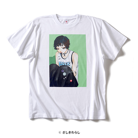 ざしきわらし描き下ろし 女の子 Green Tシャツブランド Rockin Star ロッキンスター ざしきわらし