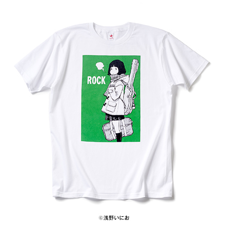 浅野いにお描き下ろし ギターJK | Tシャツブランド rockin'star ...