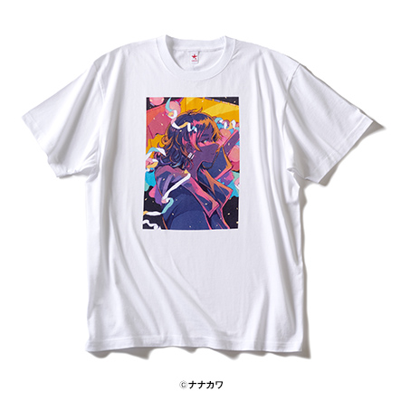 ナナカワ描き下ろし 吽 Audience White Tシャツブランド Rockin Star ロッキンスター ナナカワ