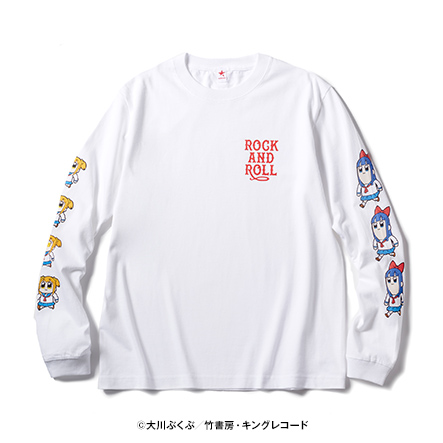 ポプテピピック ロンt Rock And Roll Tシャツブランド Rockin Star ロッキンスター ポプテピピック