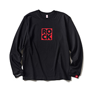 LONG SLEEVE T / ROCK (WHITE & RED)