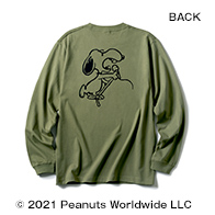 VOCAL SNOOPY(TM) / LONG SLEEVE T (SMOKY PINK)