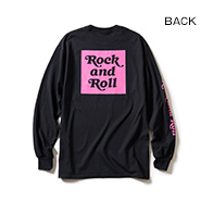 LONG SLEEVE T / Rock and Roll BOX (Black × Pink)