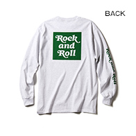 LONG SLEEVE T / Rock and Roll BOX (Orange×White)