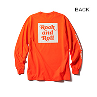 LONG SLEEVE T / Rock and Roll BOX (Orange×White)