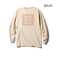 LONG SLEEVE T / Rock and Roll BOX (Sand Beige×Pink Beige)