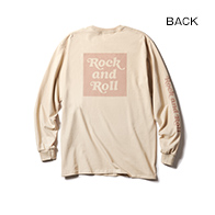 LONG SLEEVE T / Rock and Roll BOX (Orange×White)