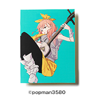 popman3580描き下ろし  三味線少女