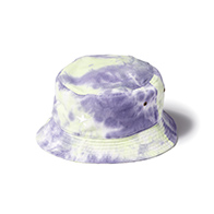 LOGO BUCKET HAT tie-dyed (PURPLE×LIME)