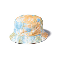 LOGO BUCKET HAT tie-dyed (PINK×ORANGE)