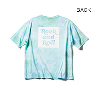 TIE-DYED BIG T / Rock and Roll BOX (Blue×Green)