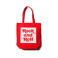 TOTE BAG / Rock and Roll (NATURAL×RED)