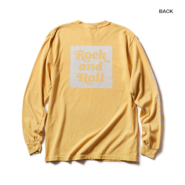 LONG SLEEVE T / Rock and Roll BOX (Natural×Orange)