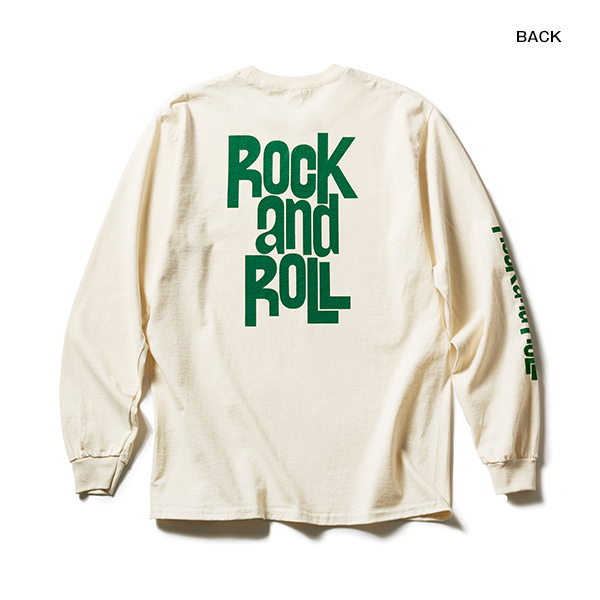 LONG SLEEVE T / Rock and Roll (Natural×Navy)