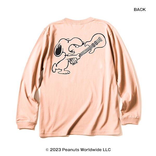 GUITAR SNOOPY(TM) / LONG SLEEVE T (SMOKY GREEN)