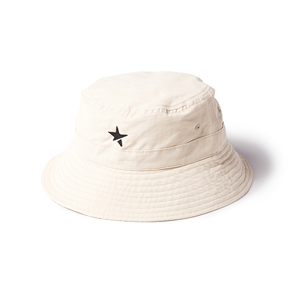 LOGO BUCKET HAT NYLON (OFF WHITE)