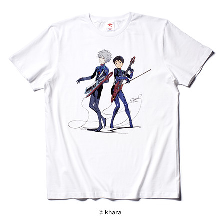 碇シンジ 渚カヲル描きおろし Tシャツブランド Rockin Star ロッキンスター エヴァンゲリオン 新世紀エヴァンゲリオン