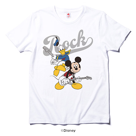 Original Twin Guitar Mickey Donald Tシャツブランド Rockin Star ロッキンスター Disney ディズニー ミッキーマウス ドナルドダック