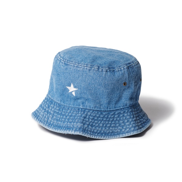 LOGO BUCKET HAT tie-dyed (BLUE×ORANGE)