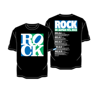 Tシャツ ROCK 黒 (RIJF2022)