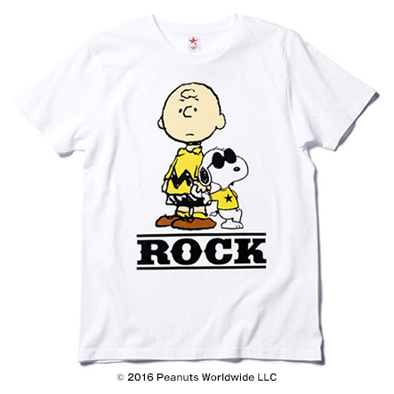 SNOOPY/JOE COOL & CHARLIE BROWN(WHITE) | Tシャツブランド rockin ...